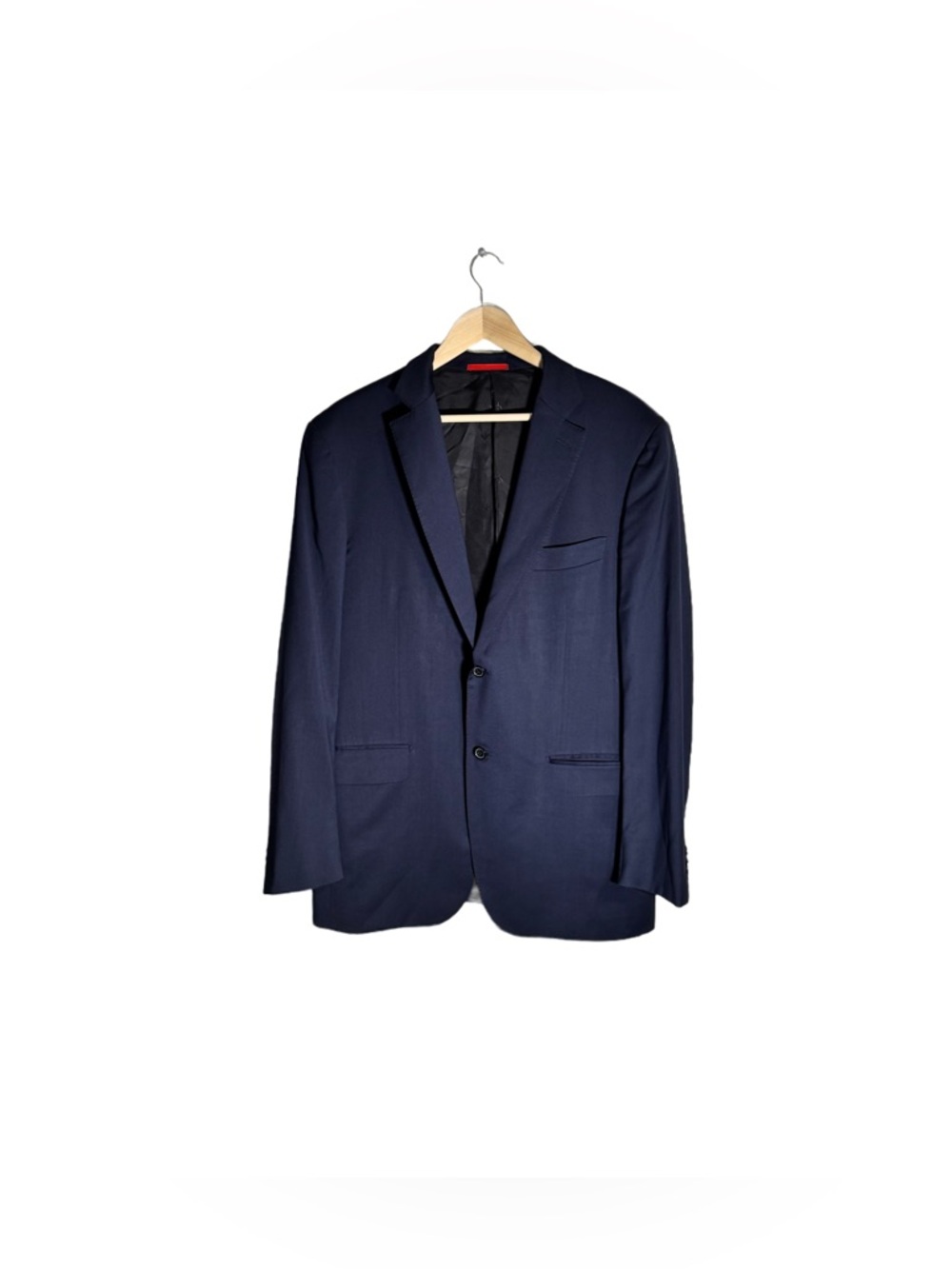Isaia Napoli Aquaspider Blazer Suit Jacket Blue Wool Italy Base S Light Size 54